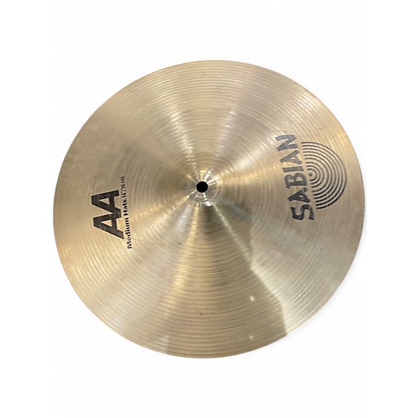 Used SABIAN 14in aa medium hi hat pair Cymbal