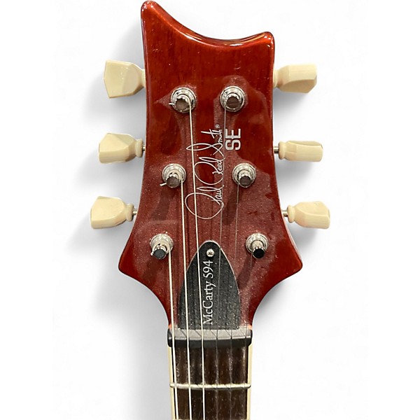 Used PRS SE Singlecut McCarty 594 McCarty Amber Solid Body Electric Guitar
