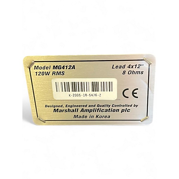 Used Marshall MG412ACF 4x12 Slant Guitar Cabinet