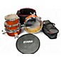 Used TAMA 4 Piece Cocktail-JAM 4-Piece Shell Pack With Hardware Metallic Orange Drum Kit thumbnail