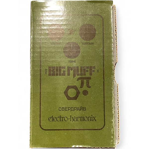 Used Electro-Harmonix Green Russian Big Muff Pi Fuzz Effect Pedal