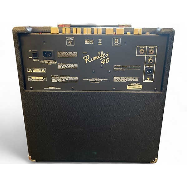 Used Fender RUMBLE 40 Bass Combo Amp