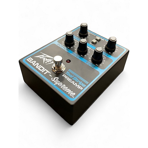 Used Peavey Bandit Supreme Teal Stripe Preamp Effect Pedal