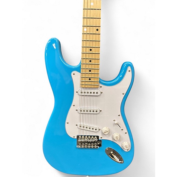 Used Indio Classic Strat Blue Solid Body Electric Guitar