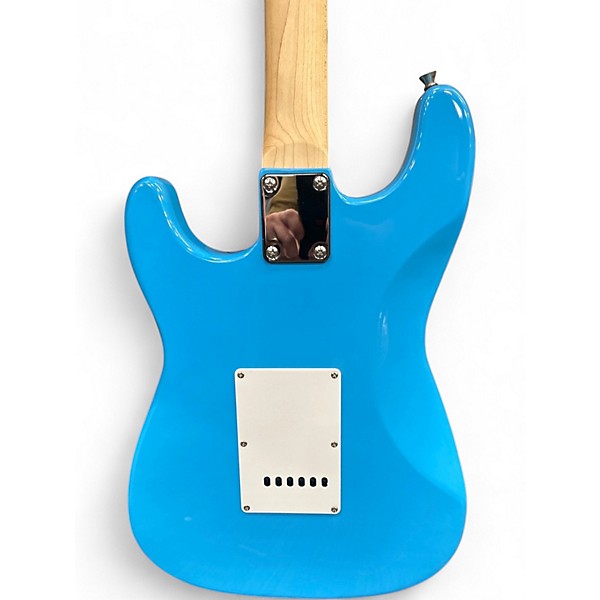 Used Indio Classic Strat Blue Solid Body Electric Guitar