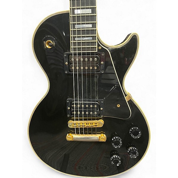 Used Gibson Les Paul Custom Ebony Solid Body Electric Guitar