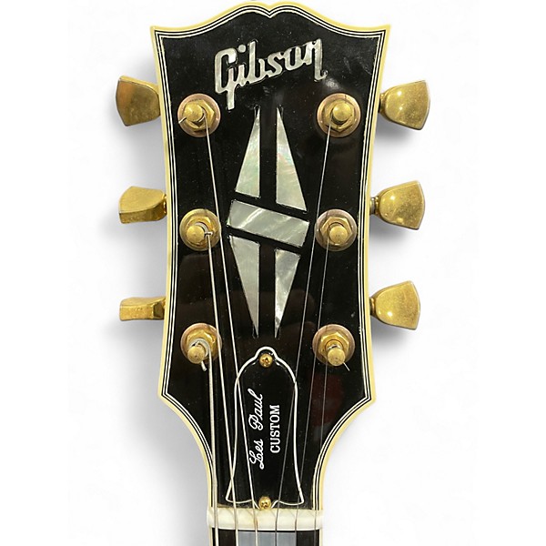 Used Gibson Les Paul Custom Ebony Solid Body Electric Guitar