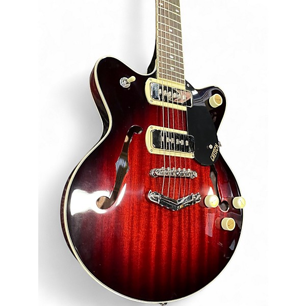 Used Gretsch Guitars g2655 p90 Crimson Burst Hollow Body Electric Guitar