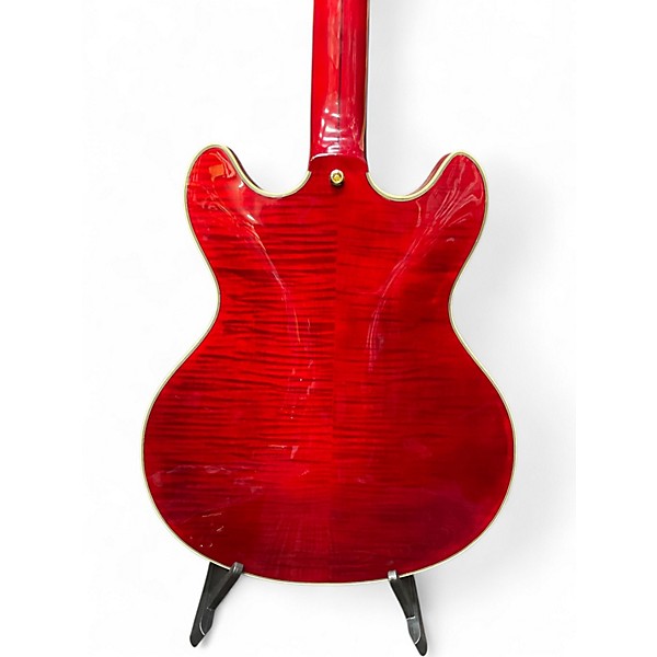 Used D'Angelico EX-DC Trans Red Hollow Body Electric Guitar