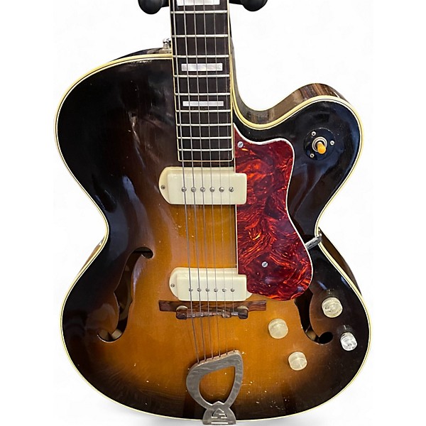 Vintage 1959 Guild X-175 3 Tone Sunburst Hollow Body Electric Guitar