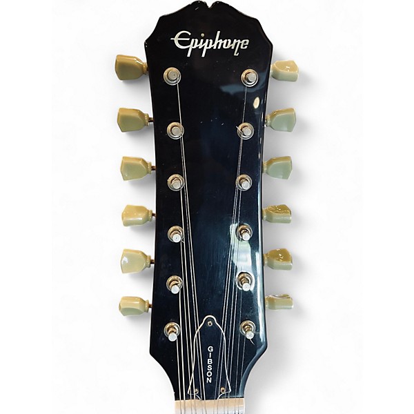 Used Epiphone G1275 Double Neck CHERRY RED Solid Body Electric Guitar