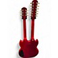 Used Epiphone G1275 Double Neck CHERRY RED Solid Body Electric Guitar