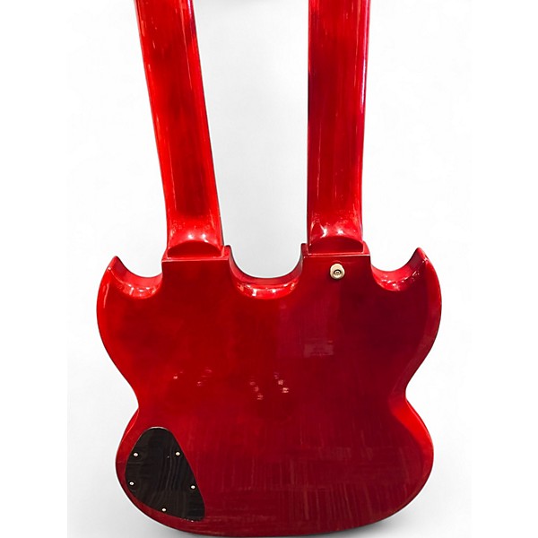 Used Epiphone G1275 Double Neck CHERRY RED Solid Body Electric Guitar