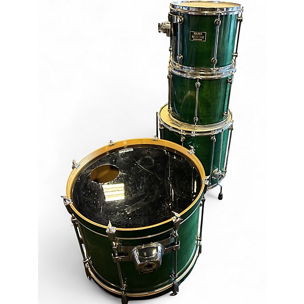 Used Mapex 4 Piece Mars Pro 4 Piece Kit Emerald Green Drum Kit