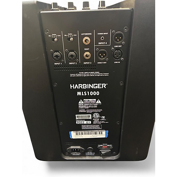 Used Harbinger MLS1000 Powered Speaker