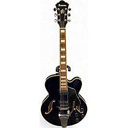 Used Ibanez AFS75T Artcore Bigsby Trans Blue Hollow Body Electric Guitar