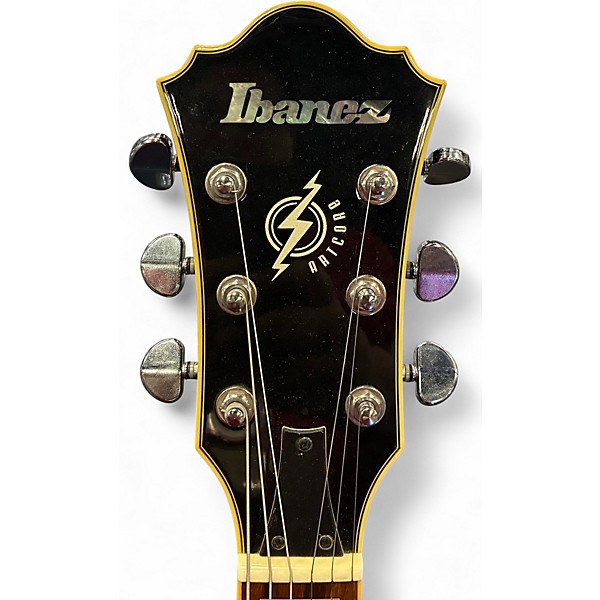 Used Ibanez AFS75T Artcore Bigsby Trans Blue Hollow Body Electric Guitar