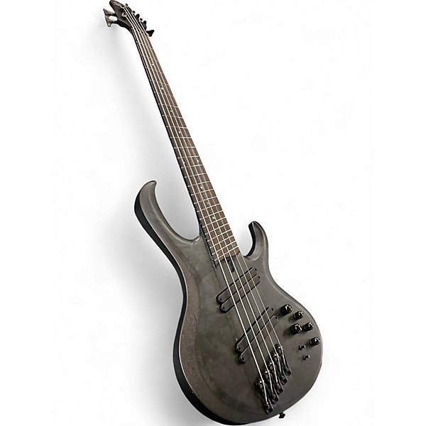 Used Ibanez BTB805MS Transparent Gray Flat Electric Bass Guitar