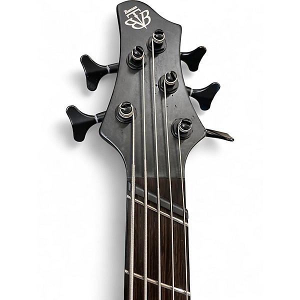 Used Ibanez BTB805MS Transparent Gray Flat Electric Bass Guitar