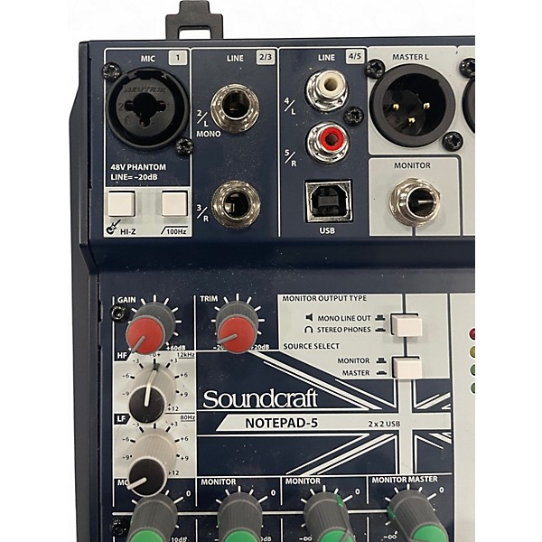 Used Soundcraft Notepad-5 Powered Mixer