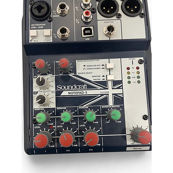 Used Soundcraft Notepad-5 Powered Mixer