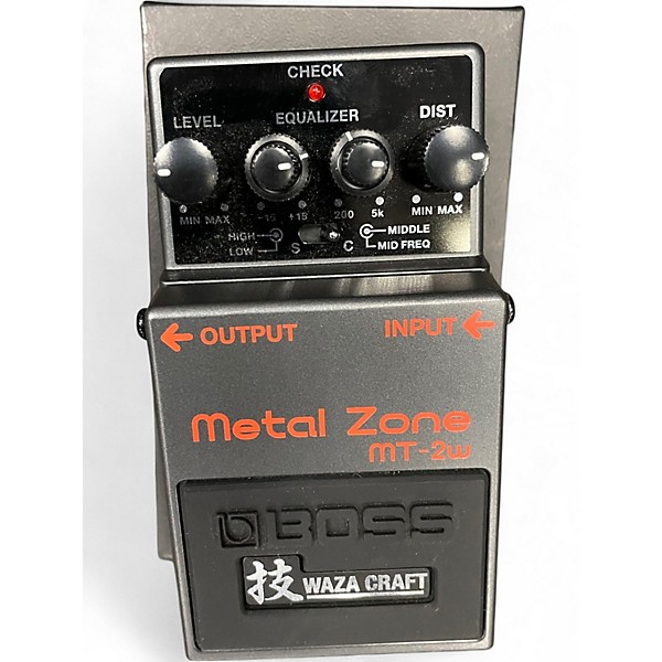 Used BOSS MT2W Metal Zone Waza Craft Effect Pedal