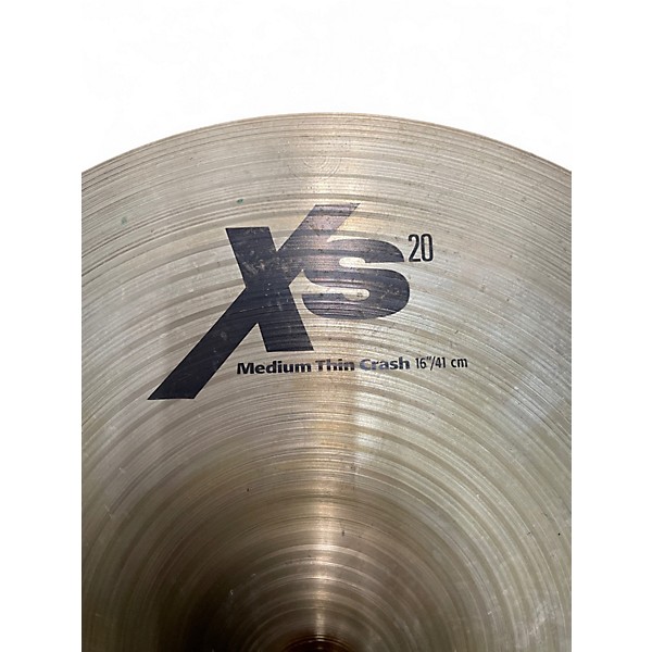 Used SABIAN 16in XS20 Medium Thin Crash Cymbal
