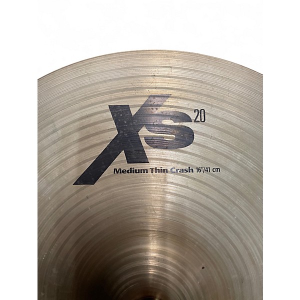 Used Sabian 16in XS20 MEDIUM THIN CRASH Cymbal