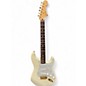 Used 2005 Fender Deluxe Players Stratocaster Vintage White Solid Body Electric Guitar thumbnail