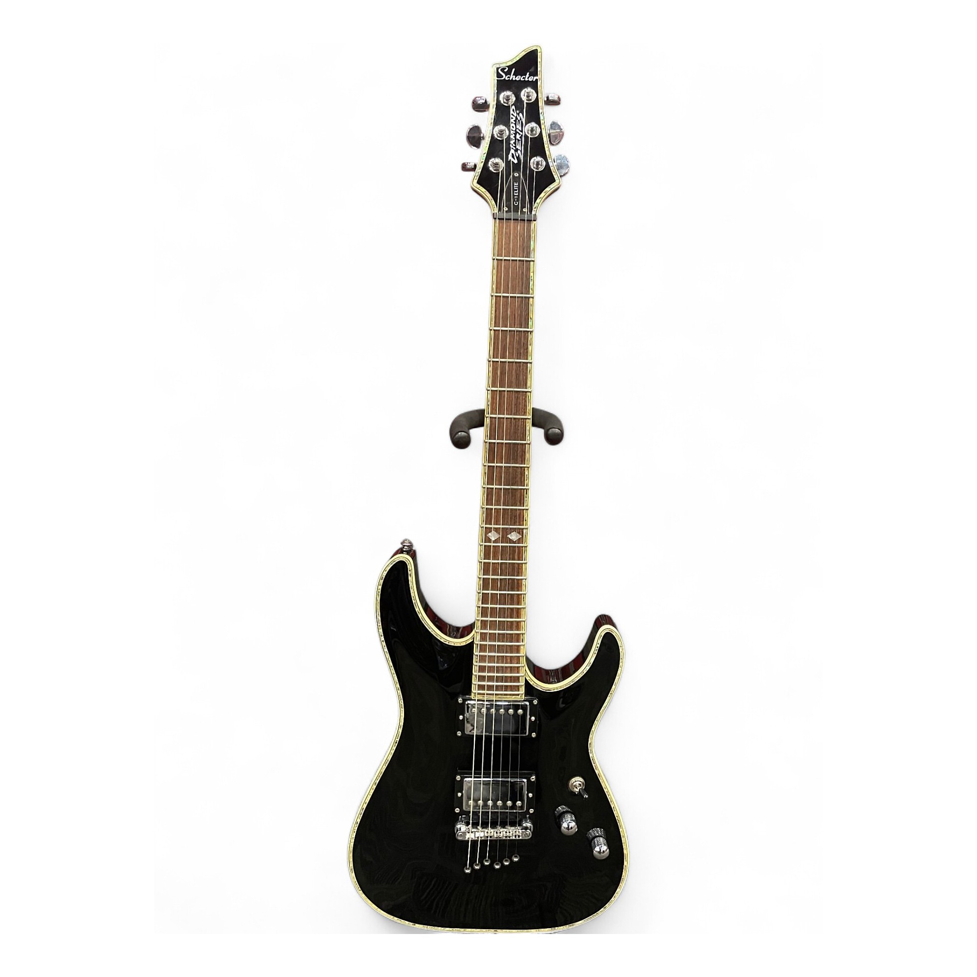 [クリスマスセール] Schecter Diamond C-1 Elite Used Schecter Guitar Research c-1 elite diamond series Black Solid