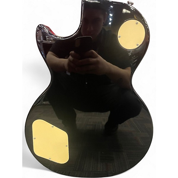 Used Epiphone Les Paul Classic Trans Black Solid Body Electric Guitar