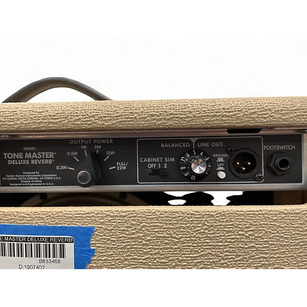 Used Fender Tone Master Deluxe Reverb Guitar Combo Amp
