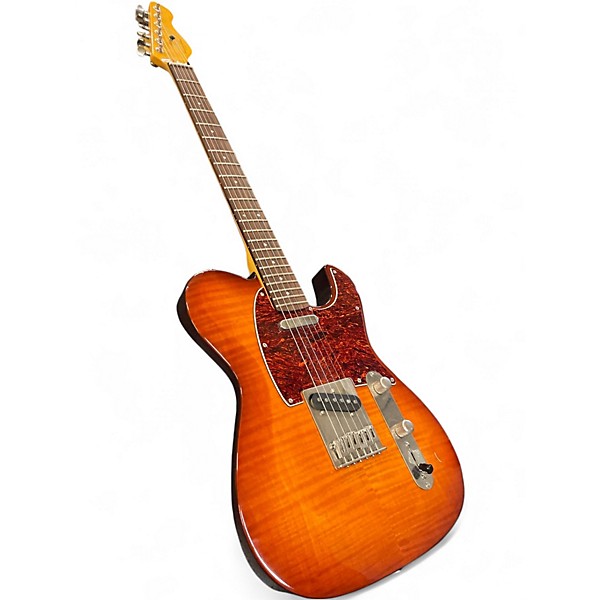 Used Dellatera DEAN ZELINSKY Tobacco Burst Solid Body Electric Guitar