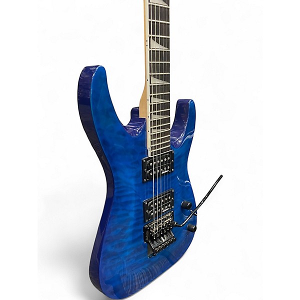 Used Jackson JS32Q Dinky Blue Quilt Solid Body Electric Guitar