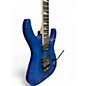 Used Jackson JS32Q Dinky Blue Quilt Solid Body Electric Guitar