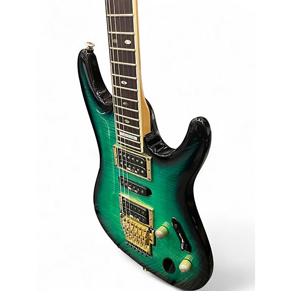 Vintage 1994 Ibanez S540FM Flammed Green Solid Body Electric Guitar
