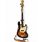 Used Squier Affinity Jazz Bass 2 Tone Sunburst Electric Bass Guitar thumbnail