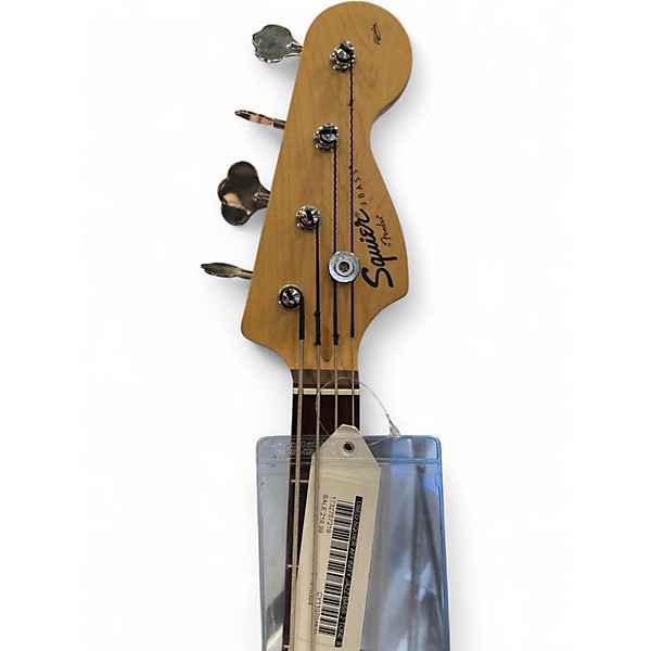 Used Squier Affinity Jazz Bass 2 Tone Sunburst Electric Bass Guitar