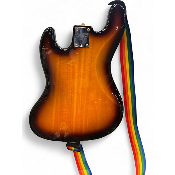 Used Squier Affinity Jazz Bass 2 Tone Sunburst Electric Bass Guitar
