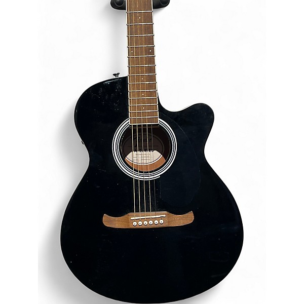 Used Fender FA135CE Concert Black Acoustic Electric Guitar