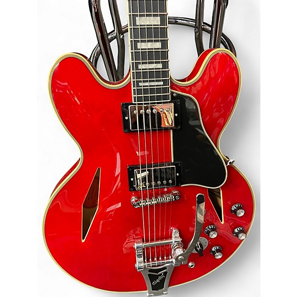 Used Epiphone SHINICHI UBUKATA ES-335 SATIN CHERRY Hollow Body Electric Guitar