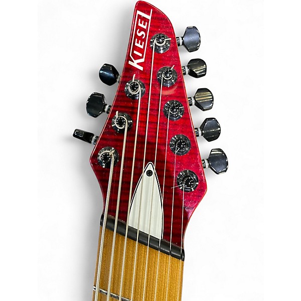 Used Kiesel KVM8 Red Solid Body Electric Guitar