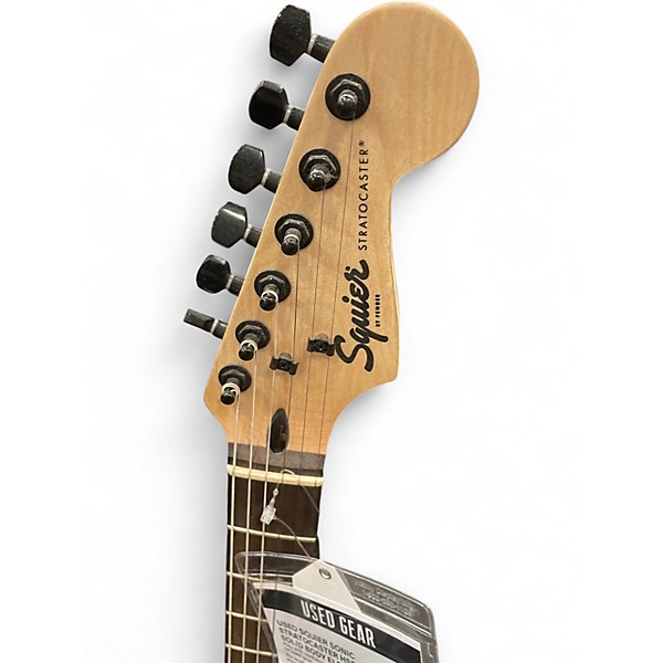 Used Squier sonic stratocaster hss Black Solid Body Electric Guitar