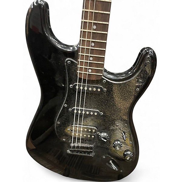 Used Squier sonic stratocaster hss Black Solid Body Electric Guitar