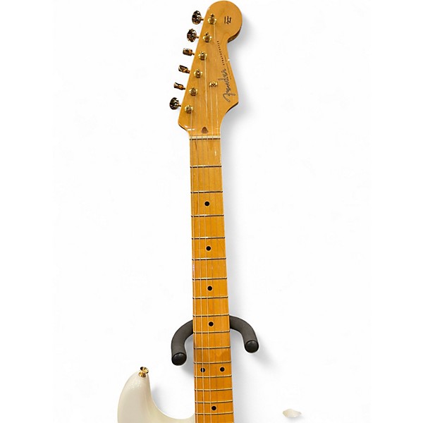 Used 2007 Fender American Vintage 1957 Commemorative Stratocaster White Blonde Solid Body Electric Guitar