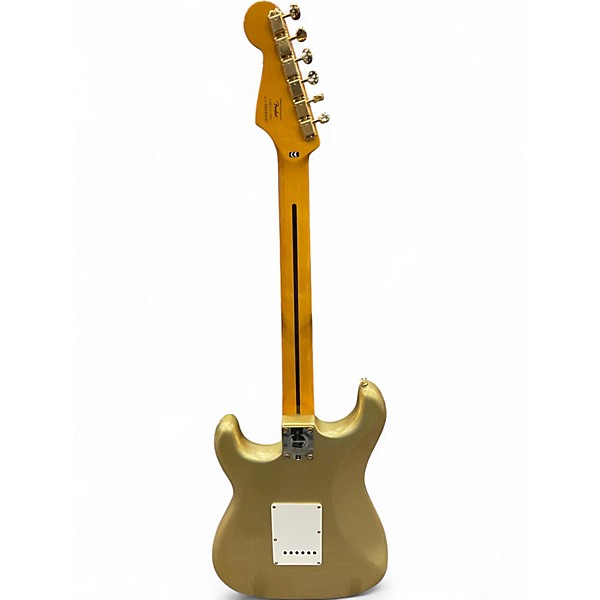 Used 2014 Squier 60th Anniversary Classic Vibe 50s Stratocaster Aztec Gold Solid Body Electric Guitar