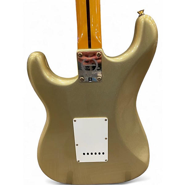 Used 2014 Squier 60th Anniversary Classic Vibe 50s Stratocaster Aztec Gold Solid Body Electric Guitar