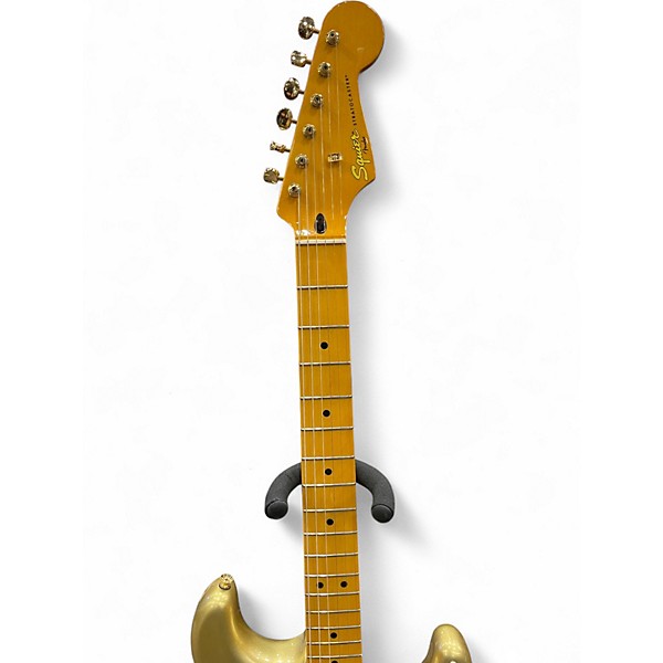 Used 2014 Squier 60th Anniversary Classic Vibe 50s Stratocaster Aztec Gold Solid Body Electric Guitar