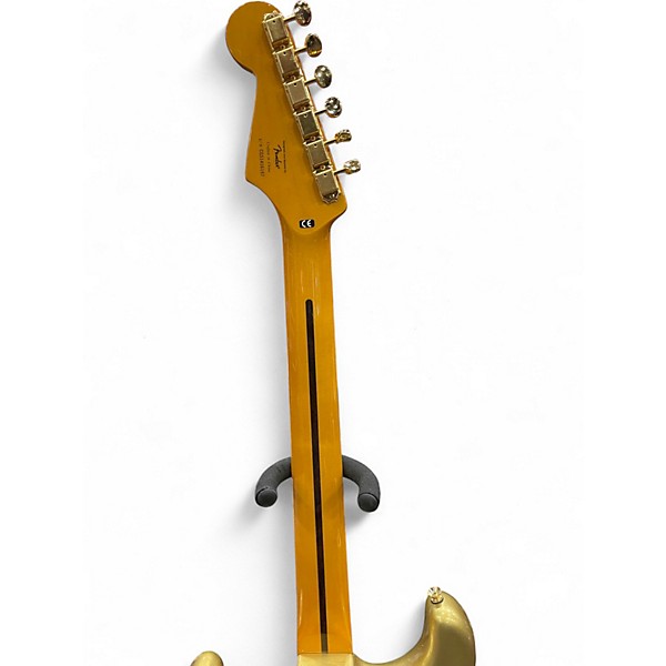 Used 2014 Squier 60th Anniversary Classic Vibe 50s Stratocaster Aztec Gold Solid Body Electric Guitar