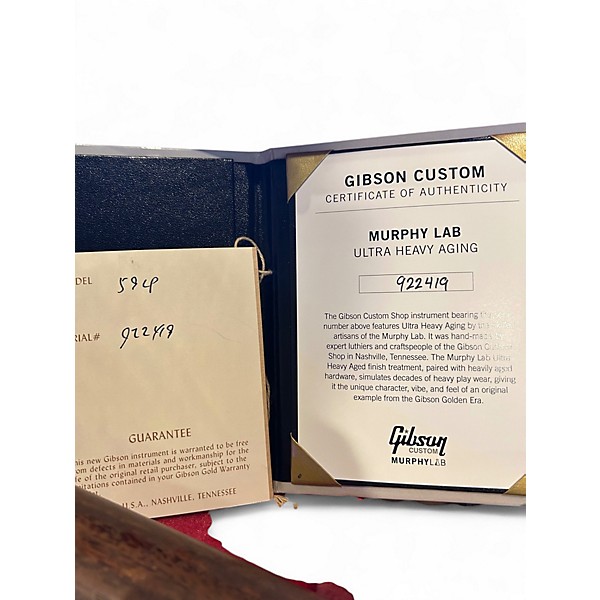 Used Gibson Murphy Lab ultra heavy aged 1959 les paul Sunburst Solid Body Electric Guitar